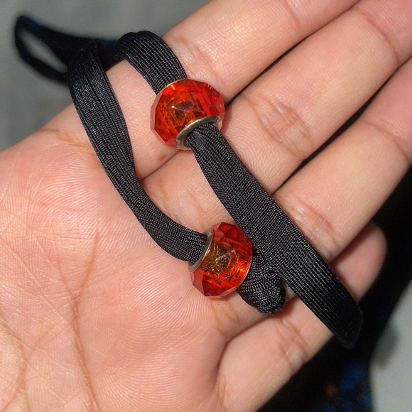 Sinful by affliction orange & blue with black lace tie gemstone - Picture 7 of 8